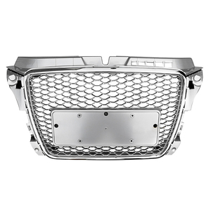 Parrilla Delantera Negra Brillante de Alta Calidad para Automóvil <span class=keywords><strong>A3</strong></span> S3, Estilo RS3, Malla de Panal para <span class=keywords><strong>Audi</strong></span> <span class=keywords><strong>A3</strong></span> S3 2008 2009 2010 2012 - Product Image 5