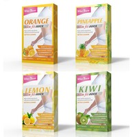Poudre de jus instantanée transfrontalière prête à l'emploi, saveur citron/ananas/kiwi/orange, contient du sucre