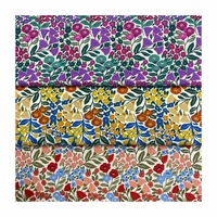 Tissu en popeline de coton à motif floral 40S imprimé numériquement pour vêtements d'enfants, robe pour femmes avec chemise à bretelles