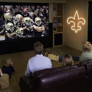 Enseigne néon LED Saints pour la maison, bar, pub, fête, centre commercial, décoration, logo d'équipe de football, art mural, multicolores, étanche IPX3 - Product Image 5