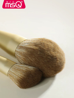 Ensemble de 10 pinceaux de maquillage professionnels vegan, adaptés aux voyages, avec poils synthétiques super doux, manche en plastique, pour le visage et le correcteur