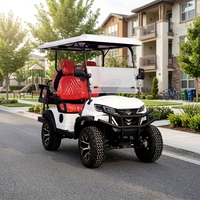 Voiturette de golf et buggy tout-terrain électrique certifiée CE 48V 6 places avec une garde au sol de 150-200 mm et un poids à vide de 500 kg