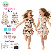 Robe de yoga pour filles, vêtements de sport pour enfants, tenue de fitness, vêtements de yoga avec logo personnalisé, bordure picotée