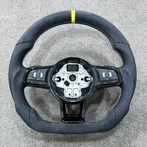 Volant R-Line, livraison rapide pour VW <span class=keywords><strong>Volkswagen</strong></span> <span class=keywords><strong>Golf</strong></span> 5 6 7 GTI Mk7 Mk6 Mk5 GTI Polo GTS GTD <span class=keywords><strong>GT</strong></span> ER CCR-line - Product Image 5