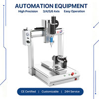 Machine de distribution de colle en silicone 3D à 5 axes, robot de distribution de bureau à axe rotatif