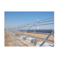 Système de montage au sol galvanisé à chaud en zinc-aluminium-magnésium/acier, léger, haute résistance et adaptatif aux pentes, pour la montagne