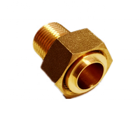 Mesin CNC fitting union meteran air kuningan bebas Timbal