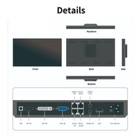 Panel LCD AUO 42 55 65 inci untuk layar dalam ruangan berukuran besar 3*4 4*4, pengganti panel layar TV untuk ruang kontrol.