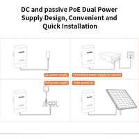 Tenda O3S Inalámbrico para Exteriores 5GHz 867Mbps Antenas de 12dBi Alcance de 5km Puente Router Repetidor Punto de Acceso 1 Año de Garantía