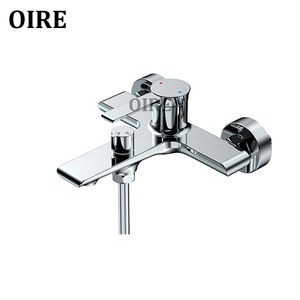 Fábrica de China Diseño moderno Mango de zinc Cabezal de <span class=keywords><strong>ducha</strong></span> de latón Agua fría caliente Baño Fregadero Mezclador Lluvia Pulido Grifo de la bañera Mezclador - Product Image 2