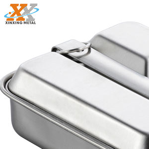Scatola da <span class=keywords><strong>pranzo</strong></span> da campeggio all'aperto con Kit di latta in acciaio inossidabile a due <span class=keywords><strong>set</strong></span> - Product Image 2