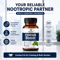 Capsules Qbioflex pour la concentration cérébrale, certifiées GMP, directement de l'usine, pour un soutien cognitif quotidien, complément stimulant la concentration pour femmes et hommes
