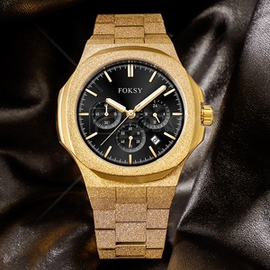 Orologio da Uomo al Quarzo di Lusso in Acciaio Inossidabile Impermeabile con Finitura Satinata e Quadrante Stardust di Alta Qualità, Logo Personalizzato e Private Label - Product Image 4