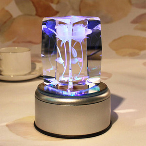 Cubo di Cristallo 3D K9 Sagittario Trasparente Artigianato Inciso Regalo Costellazione Incisione Laser - Product Image 4