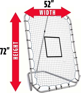 Red de Rebote de Béisbol, Red de Lanzamiento de Béisbol + Entrenador de Lanzamiento, Red de Rebote en Todos los Ángulos - Product Image 1