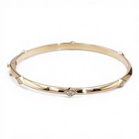 Bracelet en diamant moissanite rond taille D VVS personnalisé Tianyu pour femmes, or massif 10K 14K 18K, bracelet élégant