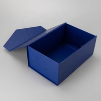 Boîtes d'emballage de cadeaux pliantes en carton gris de luxe Carton magnétique noir pour vêtements Chapeau Caps Expédition Durable et élégant