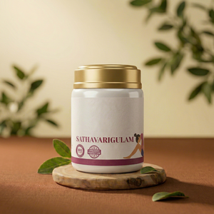 Chamakkatt Herbal Sathavarigulam Powder 500gm Herbal Health Care Supplement for Leucorrhoea <b>Menopausal</b> Care ISO Certified - Product Image 1