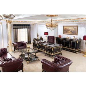 Turkey Luxury <strong>Wooden</strong> Carved Office Furniture Executive <strong>Desk</strong> Solid Wood Carved Writing <strong>Desk</strong> and Chair - Product Image 6