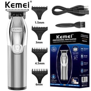 Tondeuse à cheveux électrique professionnelle <span class=keywords><strong>Kemei</strong></span> <span class=keywords><strong>KM</strong></span>-<span class=keywords><strong>I32</strong></span>, Rechargeable par USB, en métal, haute qualité - Product Image 1
