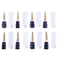 Taille standard internationale personnalisée 2XF-3XCEnsemble de forets à ongles en carbure de tungstène à revêtement doré