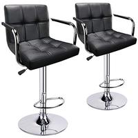 Chaises de bar modernes simples en cuir noir repose-pieds ascenseurs chaises de bar rotatives réglables pour caisse enregistreuse pour la maison école bureau