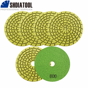 SHDIATOOL Disque de polissage diamanté 4 pouces (100 mm) <span class=keywords><strong>pour</strong></span> béton, outil de ponçage <span class=keywords><strong>pour</strong></span> polisseuse de sols, marbre, granit, carrelage céramique - Product Image 1