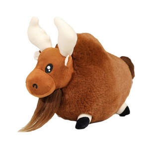 Jouets en peluche d'élis, animaux en peluche de type élan, jouet en peluche personnalisé, poupées d'animaux sauvages, élan brun simulé en peluche, cadeau pour enfants - Product Image 1