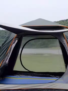 Tente Portable Légère et Automatique de 5 à 8 Personnes avec Revêtement Noir pour Camping Randonnée Parc Voyage en Plein Air Couche Unique - Product Image 4