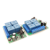 Interruptor de Control Remoto AC220V 4CH, Receptor de Relé Inalámbrico, Controlador Universal para Garaje, Interruptor de Luz Remoto