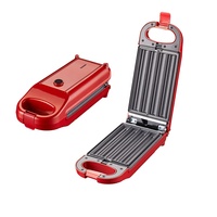 RAF Appareil multifonction sans huile antiadhésif 700W 5 en 1 pour petit-déjeuner : grille-pain, appareil à sandwich, gaufrier pour usage domestique