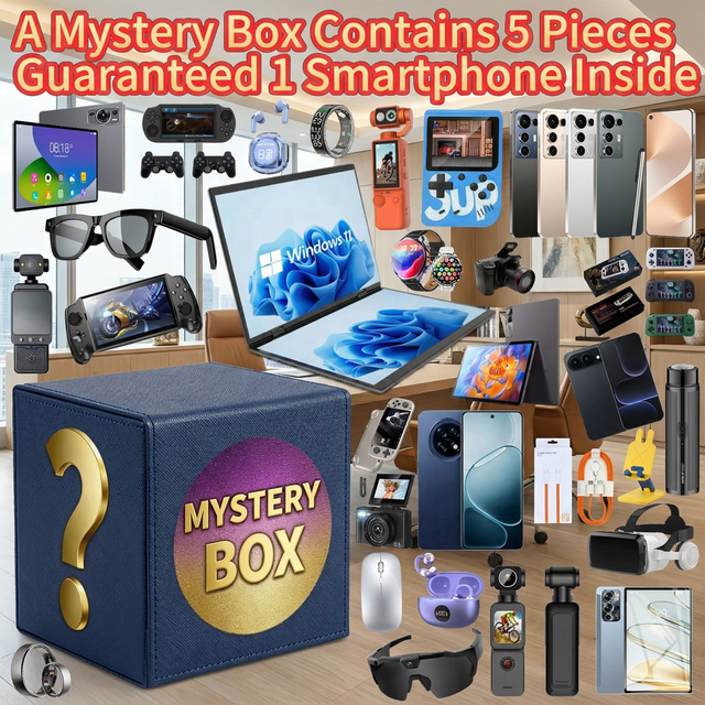 Guaranteed Smartphone Inside 100% Surprise Lucky Mystery Box 5G Smartphone Wholesale High Value Smart Products Super Lucky Gifts