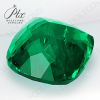 Cushion Cut Lab Grown Kolumbia nisches Smaragdgrün Hydro thermal Process 0.3-5CT Alle Formen Inclusion Bearing Loose Stone
