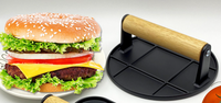 Utensilio de cocina, prensa de carne para hamburguesas, placa de prensa redonda para carne, utensilio de cocina, prensa explosiva para hamburguesas