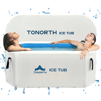 Baignoire à glace gonflable portable pliable en PVC pour la relaxation musculaire en extérieur, garantie de 2 ans, capacité de 660 L