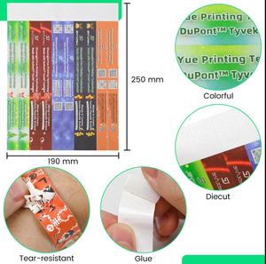 Pulseras de Tyvek Impermeables para Eventos Empresariales, Parques Acuáticos y Galerías de Arte - Product Image 5
