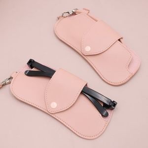 Popular PU Leather Sunglasses Case Durable Simple Style Eyeglasses Pouch Portable Travel Necklace Glasses Bag Welcome <b>Gifts</b> - Product Image 3