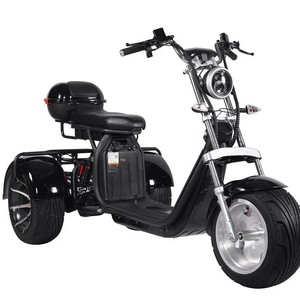 Vente en gros de tricycles électriques pour adultes <span class=keywords><strong>Harley</strong></span>, scooter avec batterie au lithium 60V, commande numérique, moteur 2000W, étanche - Product Image 5