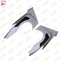 Z-ART 2008 2025 Nissan GTR R35 Aile avant en fibre de carbone préimprégnée sèche à persiennes pour l'amélioration esthétique extérieure et les pièces de tuning