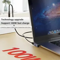 Adaptateur magnétique USB C connecteur de Type C prise en charge du chargeur magnétique 100W et transfert de données 480 mo/s Compatible avec MacBook et plus