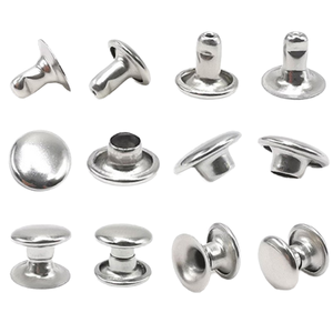 Đinh tán thép không gỉ 8mm hai đầu dùng cho quần áo, da, túi xách - Đinh tán trang trí kim loại rỗng - Product Image 1