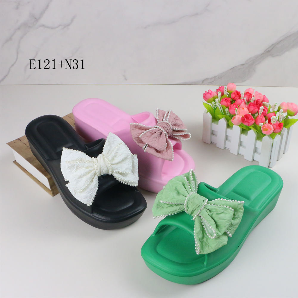 EVA Slipper 2023 Ladies Chanclas Pantuflas Arabic Model Heel Sandals Women  Slide Slippers