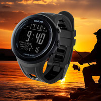 Jam Tangan Olahraga Memancing Ramah Lingkungan Sunroad ABS Stopwatch Penghitung Mundur Altimeter Barometer Termometer Digital Pria IP67