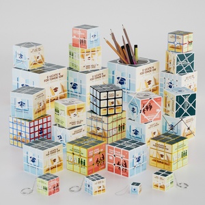 Cubo Mágico 3x3 de Plástico Personalizado, Juego de Rompecabezas 3D con Patrón Geométrico, Regalo Promocional para Compañías de Seguros - Product Image 2