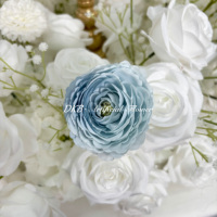 Fleurs artificielles en gros DKB, décoration de haute qualité, mariage, centre de table de 60 cm, fleurs blanches et bleues, décoration de boule