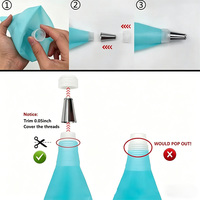 Kit de décoration écologique 83 pièces avec sac réutilisable, douilles en acier inoxydable, racloir, pour la décoration de cupcakes 3D