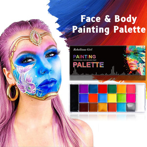Kit de Pintura Facial Profesional de 20 Colores <span class=keywords><strong>para</strong></span> <span class=keywords><strong>Niñas</strong></span> Rebellidas, Paleta de Pintura Corporal - Product Image 3