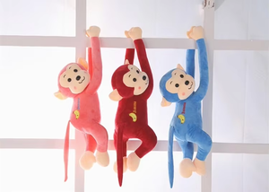 ตุ๊กตาหมีกำมะหยี่แบบกำหนดเอง ของเล่นตุ๊กตาสัตว์แขนยาว ตุ๊กตาผ้ากำมะหยี่นุ่ม บรรจุใยฝ้าย PP สำหรับเป็นของขวัญในงานปาร์ตี้ - Product Image 5