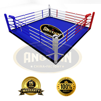 Fabricant de rings de boxe réglementaires, plateforme de tournoi à montage rapide |   Ring de boxe robuste pour usage commercial ou en salle de sport
