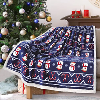 Couverture de luxe coffrets cadeaux de noël présents couvertures 2026 vente chaude épais polaire chaud voyage jeter couverture